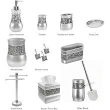 Toilet Brush With Holder - Silver Toilet Bowl Cleaner Brush And Holder - Good Grip, Deep Cleaning, Decorative Design Compact Toilet Bowl Scrubber-Cll - Soap Dish - View 7