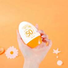 SPF50 PA+++ 美白防晒霜，轻盈，不油腻，保湿，防晒乳液，遮瑕膏，面部防晒保护 - 黃白色 - 查看 4