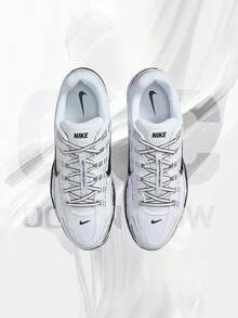 Nike P-6000 White Metallic Silver – Men's/Women's Lifestyle Sneakers – Shoes For Unisex -Vintage-Spring & Summer-Inspired Running Shoes, Shock-Absorbing Comfort, Gym To Streetwear Casual Wear-Easter Gift–CD6404 107 - White/Metallic Silver/Black/Black - View 4