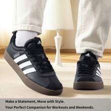 Adidas Men's VL COURT 3.0 Low-Top Lightweight Casual Sneakers, Durable & Comfortable For Daily & Outdoor Use