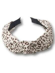 2/4pcs Fabric Leopard Print Twist Headbands - Multicolor - View 9