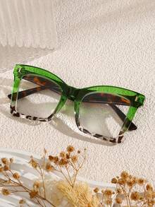 LiMiaoMiao 3/4pcs  Cat  Eye    PC    Reading Glasses For Women And Men Suitable For All Seasons  Leopard Print Black, Green, Purple, Fashionable Computer Reading, Clear Magnification+1.0 To+4.0 Presbyopia Glasses - 4pcs(Black+Green+Purple+Brown) - 查看 7