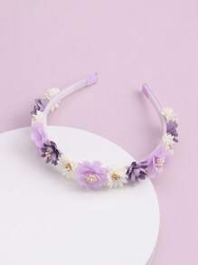 1 Peça Tiara Flor Roxa para Crianças, Adequada para Férias, Viagens, Festas, Uso Diário na Primavera e Verão para Meninas