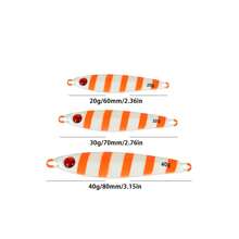 طُعم صيد السمك المعدني، مطبوع بأعين ثلاثية الأبعاد، عالي الغوص، مناسب لصيد في المياه المالحة من الشاطئ، جسم من الرصاص، عاكس لأشعة فوق البنفسجية، خطاف حاد، أوزان متعددة (20 جم / 30 جم / 40 جم) - مثالي لعيد الشكر، عيد الميلاد، عيد الهالوين، رأس السنة، عيد الأجداد