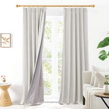 2 Pcs Luxury 100% Blackout Curtains 39" Wide - 100% Light Blocking Thermal Insulated Linen Polyester Pinch Pleat Drapes For Bedroom Living Room (Set Of 2 Panels) - Linen - View 3