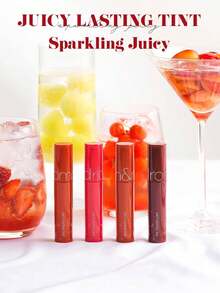 Rom&nd JUICY 持久唇彩 16 CORNI SODA，透气保湿膜融合，轻盈啫喱质地，如第二层肌肤般贴合，珠光渐变色，蜜桃茶啫喱透明色，冰爽薄荷氧气光泽，迷你 SOS 补妆棒，纯素假日限量版，裸妆秘诀，韩国化妆品，5.5克/0.19盎司 - 16 CORNI SODA - 查看 9