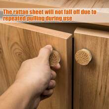 4-20pcs Round Wooden Cabinet Drawer Knobs Unfinished DIY Color Wardrobe Door Pulls Nordic Wood Cupboard Handles With Screws