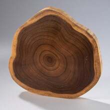 1 块原装切割相思木砧板，圆形木质砧板，精致无拼接相思木砧板，可翻转圆形熟食板，甜点盘，牛排托盘，必备厨房配件，直接接触食物