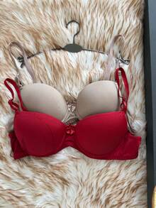 Traditional Basic Bubble Cup Bra Plain Microfiber Direct From Factory Comfortable - Màu nâu Sô-cô-la - Xem 5