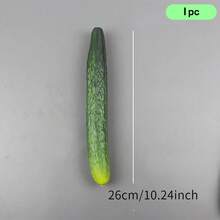 1pc Artificial Fake Vegetable Model, Realistic Cucumber, Eggplant And Bitter Gourd Prop, For Photography, Film/TV And Kitchen Decor Display Gifts Birthday Graduation - Multicolor - View 17