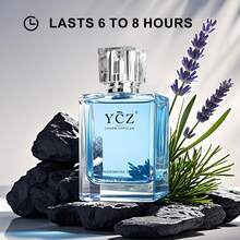 YCZ Men's Cologne 1.7 Oz (50 Ml) – Timeless Gentleman's Fragrance, Long-Lasting Fresh & Captivating Scent, Elegant Daily Wear For Men - 淺藍色 - 查看 1