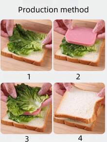 1pc Cat Paw Shaped Sandwich Mold DIY Baking Tool, Cat Paw Toast Maker, Kitchen Tool, Bread - Black - View 7