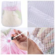 1/3PCS 洗衣网、洗衣机用网状洗衣袋、大号耐用旅行洗衣袋、洗衣机用洗衣袋、带抽绳的洗衣袋，适用于衬衫、内衣、胸罩、袜子等。