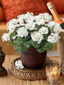 1/3 Stücke künstliche Geranie, Outdoor-Seidenblumen, künstlicher Geranie-Busch, Faux-Blumen, Geranien für die Blumendekoration zu Hause, Innen-, Garten-, Terrassen-, Grab-, Friedhofs-, Vasen-, Tischzentrumsgestecke