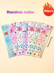 4/8/10/20/40个装自燃迷你烟花，派对礼炮，适用于节日、生日、婚礼、拍照道具。彩色纸屑礼炮，新颖设计，适合新年、生日、圣诞节、婚礼和毕业派对。