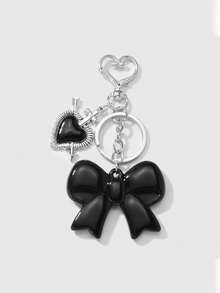 1 件 Y2K 风格亚克力蝴蝶结云迷你镜面星形钥匙扣包饰，优雅的女朋友/姐妹/朋友情人节礼物汽车配饰学校 - 酒紅色 - 查看 15