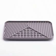 1 pièce Tapis d'alimentation pour animaux de compagnie en silicone, distributeur lent anti-morsure et facile à nettoyer, pad de léchage pour chats et chiens, protège le système digestif des animaux de compagnie