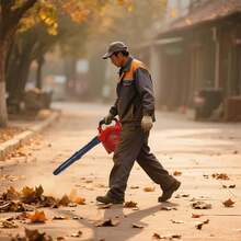 Handheld Gas Leaf Blower, Powerful 28cc 2-Cycle Engine, 490 CFM Air Volume, 180 MPH Speed, Lightweight, Easy Start, Durable Gas Powered Leaf Blower For Yard Work And Snow Blowing - 紅色 - 查看 2