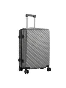 Living And Home Premium Lightweight Hardside Suitcase Set (24"/28") - 360° Spinner Wheels & Lock - Blue/Purple/Silver/Grey - Silver 51cm W X 30cm D X 72cm H - View 3