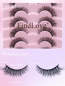 FindLove 7 Pasang Bulu Mata Imitasi Mink Alami, Ringan & Lembut, Buatan Tangan, 10-16mm, Sangat Ringan, Tampilan Alami, Bulu Mata Individual, Cocok untuk Riasan, Bulu Mata Strip, Bulu Mata, Bulu Mata Palsu - Bulu Mata Halus - View 6