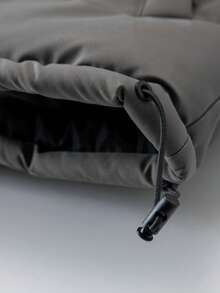 Winter Padded Jacket With Hooded Zipper, Thermal Lined Windproof Casual Jacket For Men