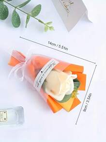 3 Stücke handgefertigte Mini-Rosen-Blumensträuße, Seifenblumen-Sträuße, realistische Blumensträuße als Geschenk zum Lehrertag, Graduierung, Geburtstag, Valentinstag und zur Hochzeitsdekoration
