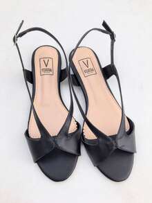 Sandals With Buckle Ref: 756 - màu đen - Xem 1