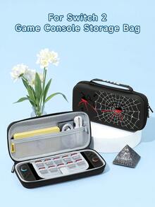 1pc Spider & Spider Web Pattern Protective Case, Compatible With Switch 2/Switch NS/Switch OLED/Lite, Compatible With Switch/Switch 2 Gaming Console Accessories, Protect Your Gaming Device, Best Gift Compatible With Switch Players - Multicolor - View 3