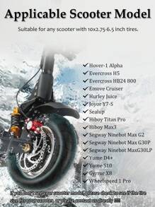 GLDYTIMES 10 Inch 10x2.75-6.5 Off-Road Rubber Tire , Titan PRO Electric Scooter Explosion Proof Super Grip