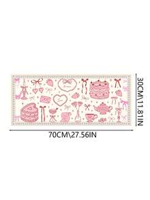 Queen Pink Bow Mouse Pad Kawaii Mouse Pad College Fashion Computer Desk Pad Is Suitable For Laptop Non-Slip Rubber Base Pad Office Accessories Decoration - Multicolor - View 10