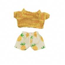 17厘米毛绒娃娃套装，多色，可爱服饰配件（不含娃娃）