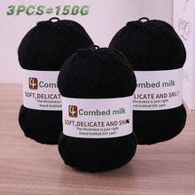 Boules de fil de 150g pour le DIY, le tricot, le crochet, la fabrication d'accessoires d'automne/hiver comme les écharpes, les chapeaux, les pulls, les chaussures, les vêtements et les artisanats faits main. 1 à 3 boules par 150g