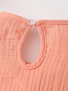 MommBaby Baby Girl Floral Lace Trim Cap Sleeve Romper, Newborn Summer Infant Bodysuit