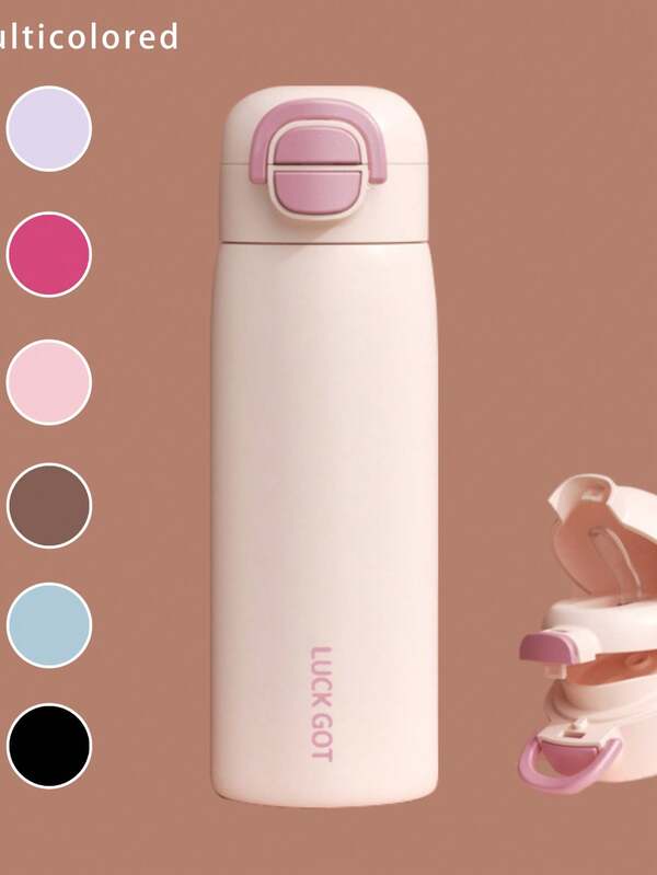 316er Edelstahl Doppelwandiger Becher, unisex Studenten Sport tragbare hochwertige 2-in-1 Wasserflasche