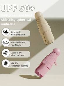 加固五折伞，防风防雨超轻迷你胶囊口袋伞（由于批次不同，伞面面料、伞骨颜色、英文图案、纽扣形状和伞骨颜色随机搭配。由此造成的不便，敬请谅解。）春夏精选，伴娘礼物，房间装饰，卧室装饰，海滩，旅行，男士，女士，度假，可爱小物，母亲节礼物，卧室装饰，花园，厨房装饰，夏季，海滩，旅行必备，房间装饰，软萌，毕业季 - 彩色 - 查看 3