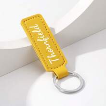 Customized Keychain Accessories Personalized Bag Accessories Minimalist Car Key Accessories Customizable Name Keychains Creative Gift Keyrings , Holiday Essential - Multicolor - View 6