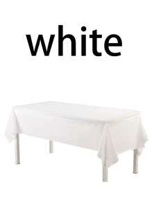 1 Peça Toalha de Mesa Descartável Grossa de Cor Sólida, À Prova D'água, À Prova de Óleo, Para Festas, Aniversários, Banquetes