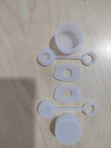 杯子防溢塞套装 - 硅胶塞，带 1 个吸管盖、1 个圆形防漏塞和 1 个方形防溢塞 - 适用于 30 盎司/40 盎司玻璃杯 - 防尘配件，饮水无杂乱