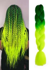 Estensioni per trecce arcobaleno da 24 pollici, capelli sintetici viola professionali, trecce jumbo, estensioni per capelli colorate a gradiente africane per intrecciare all'ingrosso per Ognissanti e Natale