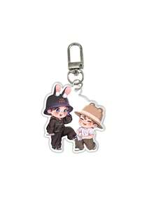 1/6件韩国流行卡通亚克力透明亚克力钥匙扣