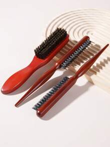 5pcs Bristle Hair Brush Set With Edge Control - For Men And Women - Unscented Mane Bristle Professional Barber Styling Brush For Thick/Thin Hair, No-Power Fade And Clipper Cleaning Comb, Slick Back Smoothing Tool Anti-Static Hair Comb, Scalp Massage Tool For Styling And HairdressingSlick Back, Teasing & Smoothing Combs-, Hair Brush, Comb, Hair Tools, Hair Brush, Mini Hair Brush, Detangling Brush, Hair Brushes, Hair Hair Products, Hair Tools, Hair Stuff, Curly Hair Brush, Hairdressing Equipment,Hair Brush,Slick Back Brush,Styling Brush,Curly Hair Brush,Edge Brush,Hair Comb,Brush Hair,Hair Brush Set,Comb Hair,Comb For Curls,Detangling Brush,Hair Brush For Women,Hair,Travel,Hair Products,Hair Tools,Hair Stuff,Barber,Barber Accessories,Barbershop,Hairdressing Equipment
