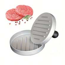 Machine à former les hamburgers avec manche en bois, moule en métal, manche en bois massif. Peut faire des boulettes parfaites, tartes, etc. Très adapté pour le petit-déjeuner dans la cuisine de la maison