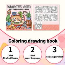 [Healing & Stress Relief] "CAT LIFE" Coloring Book - A Complete Coloring Book About Cats, A Blessing For Cat Lovers And Coloring Enthusiasts, Beginner-Friendly Tracing + Stress-Relieving Doodles, Thick & Non-Bleed Pages, Suitable For Stationery, School Supplies, Great Gift For Girls, Valentine's Day, New Year