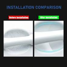 Protector universal de 8 piezas para manijas de puertas de automóvil, resistente a arañazos, de material plástico, película protectora transparente de pintura universal - fácil de instalar, decoración impermeable para la mayoría de los modelos de automóviles - Unitalla - Ver 7