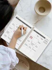 BUBU 2025-2027 Monthly Planner Notebook, 31 Sheets Monthly Calendar Notebook Agenda Waterproof Cover With Notes For Task Management, 24-Month Holiday Reminder, Office & School Supplies,School Supplies,Back To School