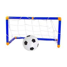 Mini Folding Football And Soccer Ball Goal Post Net Set With Pump Kids Sport Indoor Outdoor Home Toy Child Birthday Gift,Christmas Stocking Stuffers For Boys (Colours And Details Are Random)