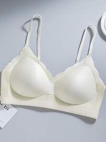 1 pieza Camiseta de tirantes inalámbrica y ligera, con soporte transpirable para el verano para mujeres - Champán - Ver 9