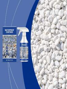 Jue-Fish Gravel Bonding Adhesive - Strong Adhesion + Waterproof & UV Resistant For Pebbles, Agates & Natural Stones. Suitable For Wall Tiling, Landscaping, Fast Drying, Non-Yellowing, Odorless Natural Bonding Agent