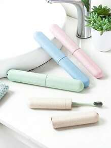 1pc Toothbrush Case Mixing Portable Tooth Brush Cover Holder Toothbrush Hygiene Care Outdoor Supplies Random Color For Travel Toothbrush Case Travel Hiking Camping Covers Protector Travel Essentials Travel Accessories Vacation Summer Holiday Back To School