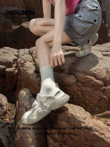 RENBEN زوج من أحذية المرأة المضادة للانزلاق للماء، أحذية كانفاس منخفضة القمة للتنزه/العبور في المياه/السباحة/التجوال، خفيفة الوزن وقابلة للتنفس لارتداء الشاطئ/التخييم/الحفلات في الصيف - بيج - مشاهدة 6